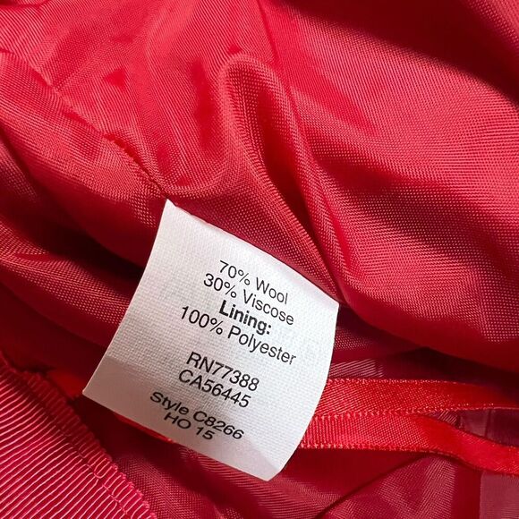 J.Crew Wool Blend Mini Pencil Short Skirt Red Holiday Work Career Size 4 - Picture 5 of 6